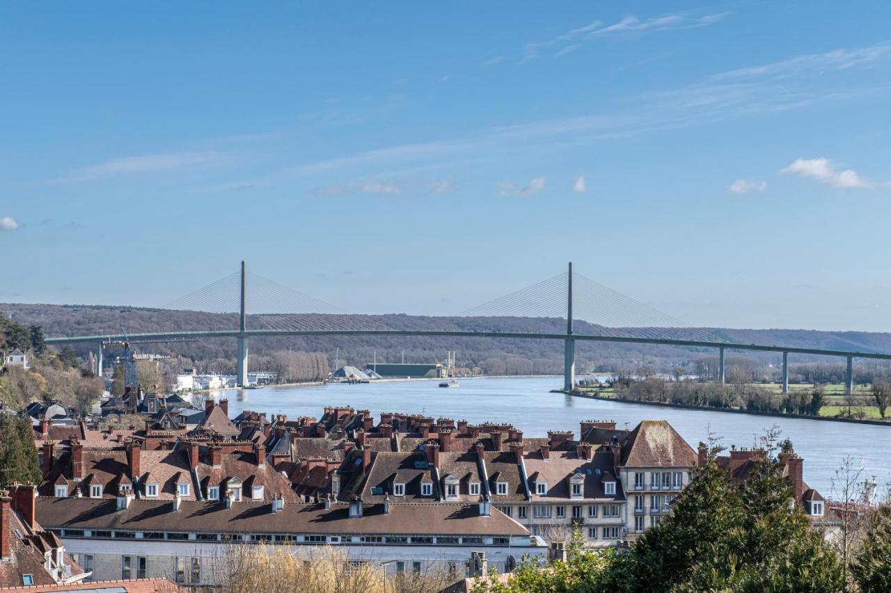 Du Haut Des Rives - Bel Appt Pour 4 Caudebec-en-Caux Luaran gambar